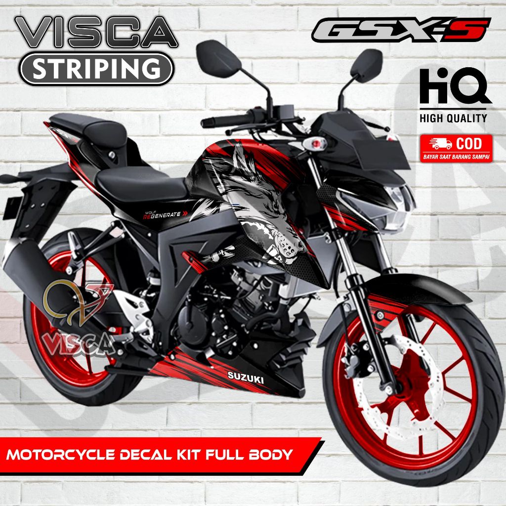 GSX-S 150 Full Body Decal / Suzuki GSX S150 Full Body Sticker / GSX S 150 Decal / GSX 150 S Striping