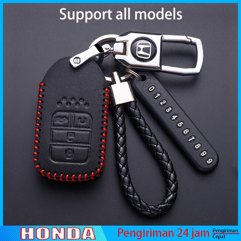 สําหรับ Honda wrv HRV/CRV/Jazz/BRV 2014-2022 Keyless Remote Leather Full Protection Cover Casing