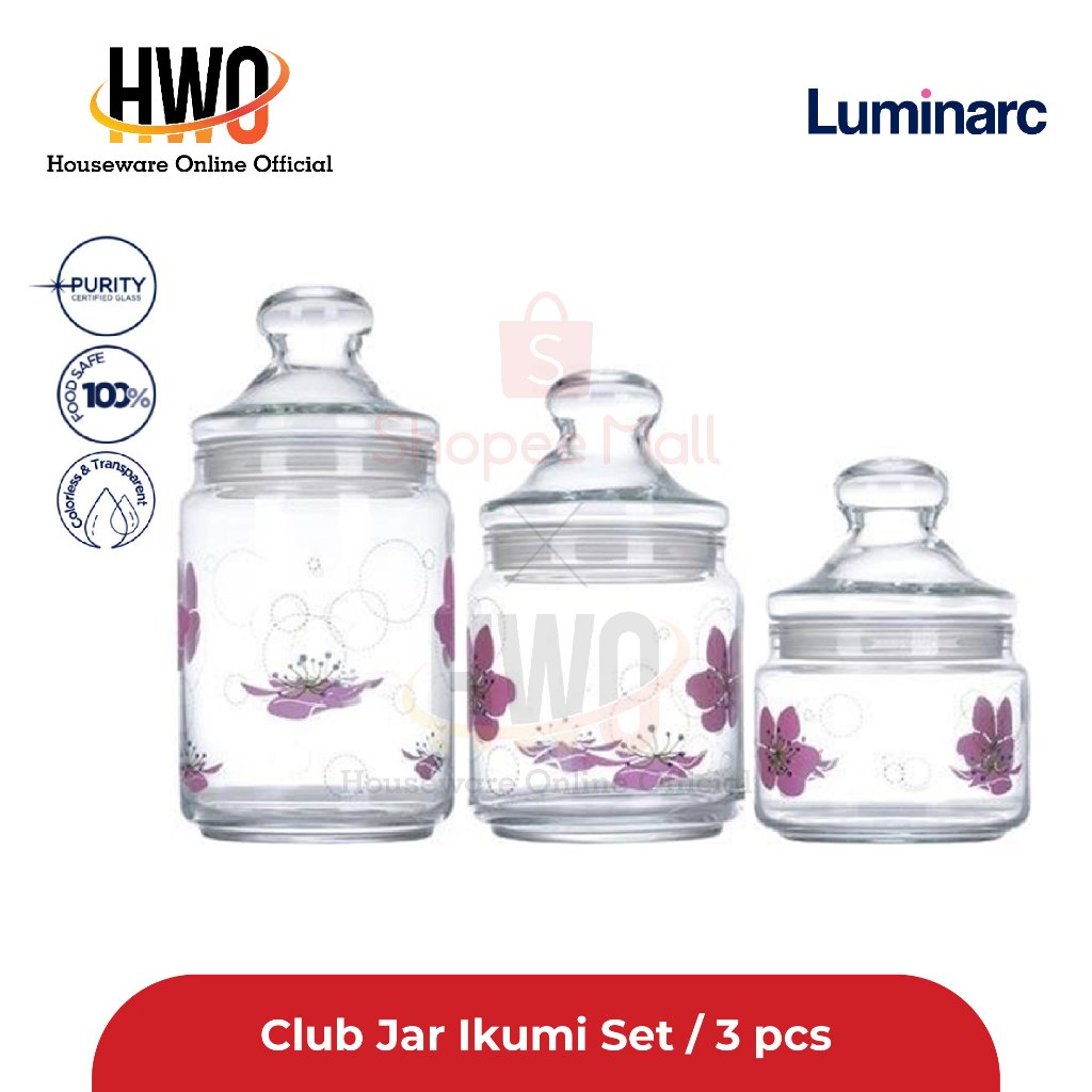 Luminarc Club Jar Ikumi Set / 3 ชิ้น