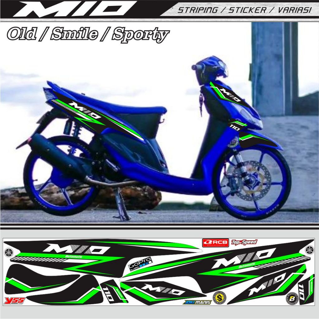 สติ๊กเกอร์/สติ๊กเกอร์/ไฟส่องสว่างสําหรับ HONDA MIO OLD MIO SMILE LATEST VARIATION MOTIFS SIMPLE LATE