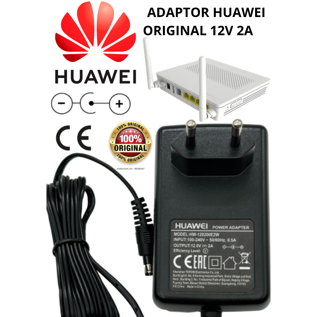 HUAWEI Switching Adaptor 12V 1.5A / 12V 2A เราเตอร์ดั้งเดิม MODEM STB กล้องวงจรปิด DVR ONT ANDROID E