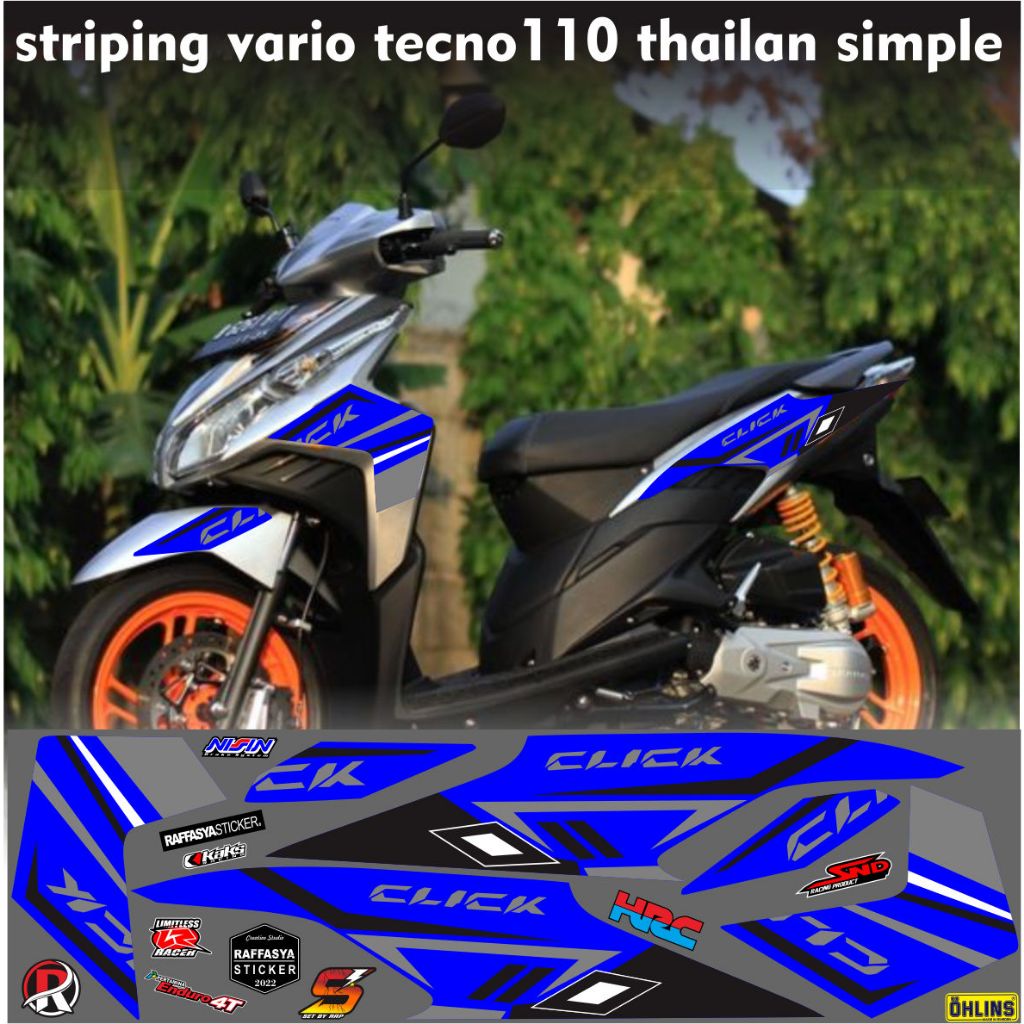 Vario teckno110 แถบวาริชั่นพร้อมชื่อคลิก