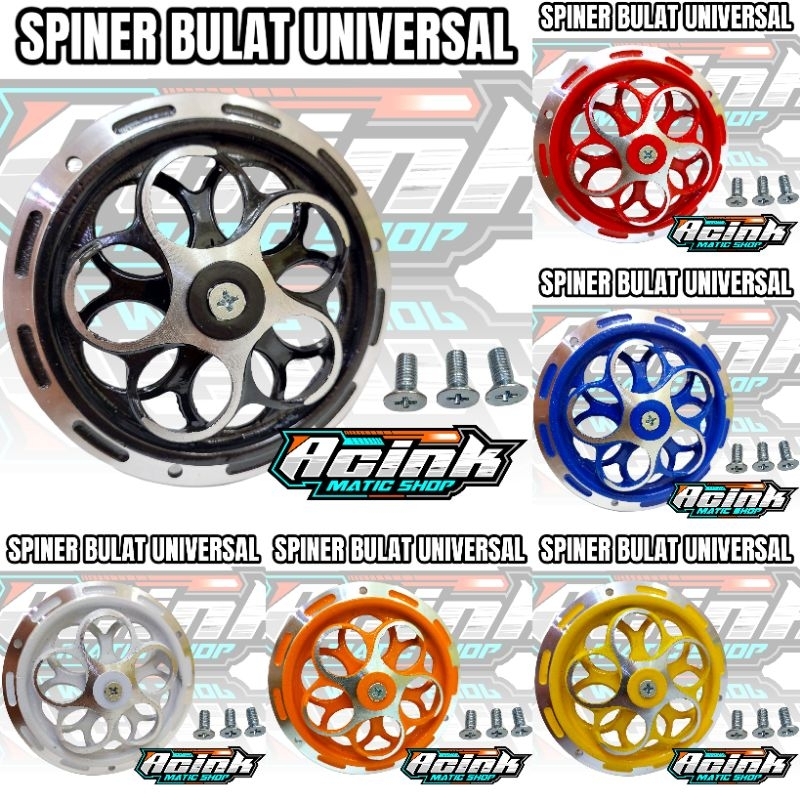 UNIVERSAL FULL CNC ฝาครอบพัดลม SPINER DUCK MATIC FIZ R HONDA MIO SPINER ฝาครอบพัดลม