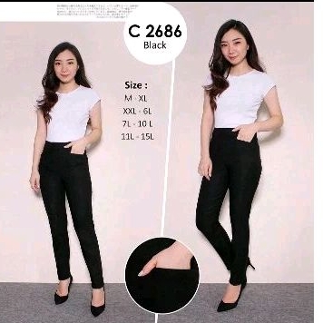 2686 กางเกงขายาวไซส์จัมโบ้