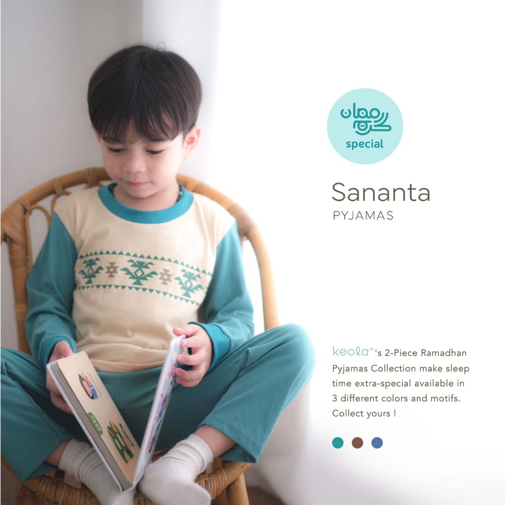 MD-Santa Series ชุดนอน Hari Raya / ความงาม ชุดนอนเด็กลําลองและสบาย ชุดนอนเด็กระดับพรีเมียม