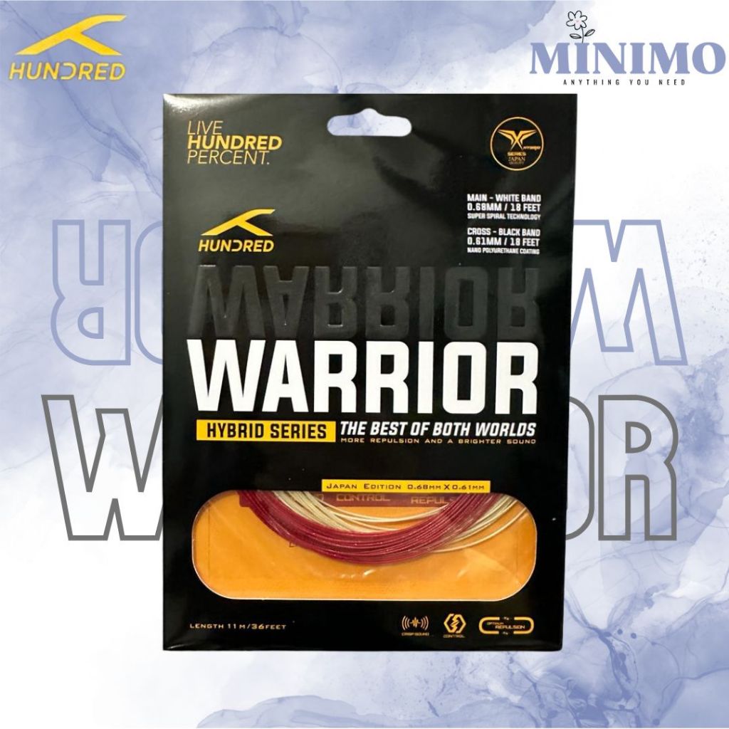 ร้อย HYBRID WARRIOR Badminton Strings ต้นฉบับ 100%