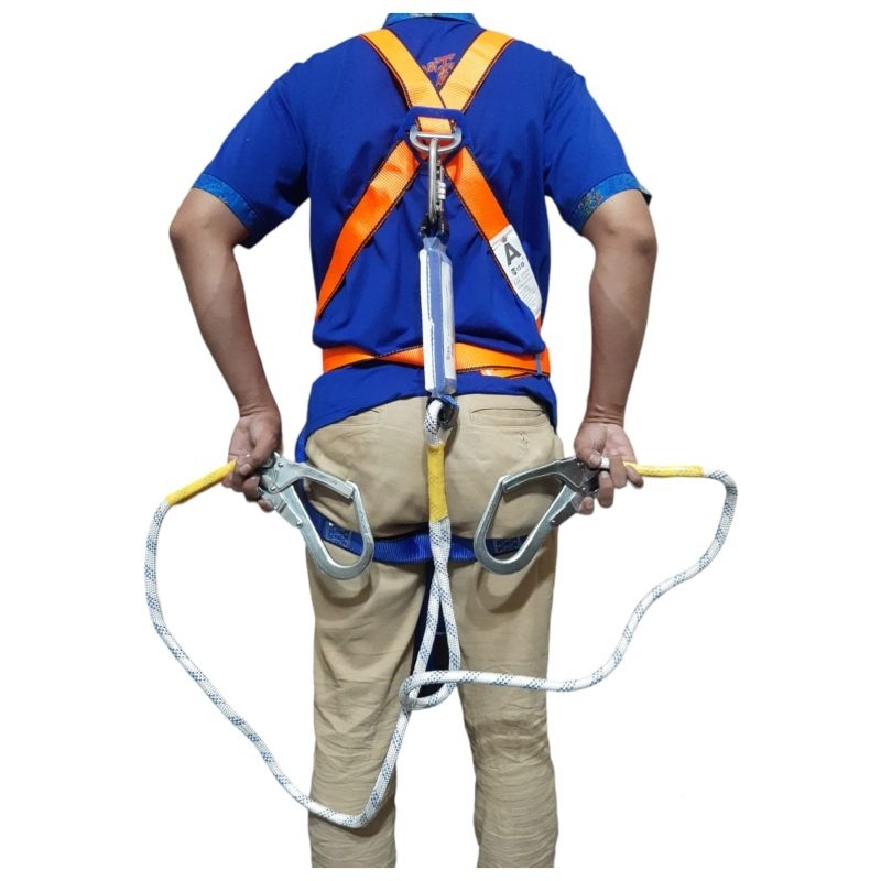 สายรัดเต็มตัว ISG Double Big Hook พร้อมโช้ค Standard CE 2834 EN 361:2002