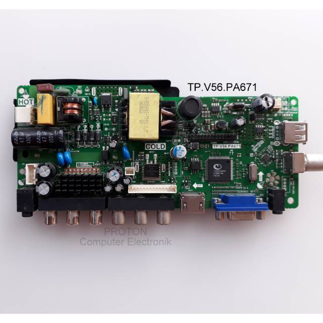 MESIN Panasonic TH-24E303G LE-24V89 เครื่องเมนบอร์ดทีวี LED TP.V56.PA671 Akari LE-25B88 ikedo Advnc 