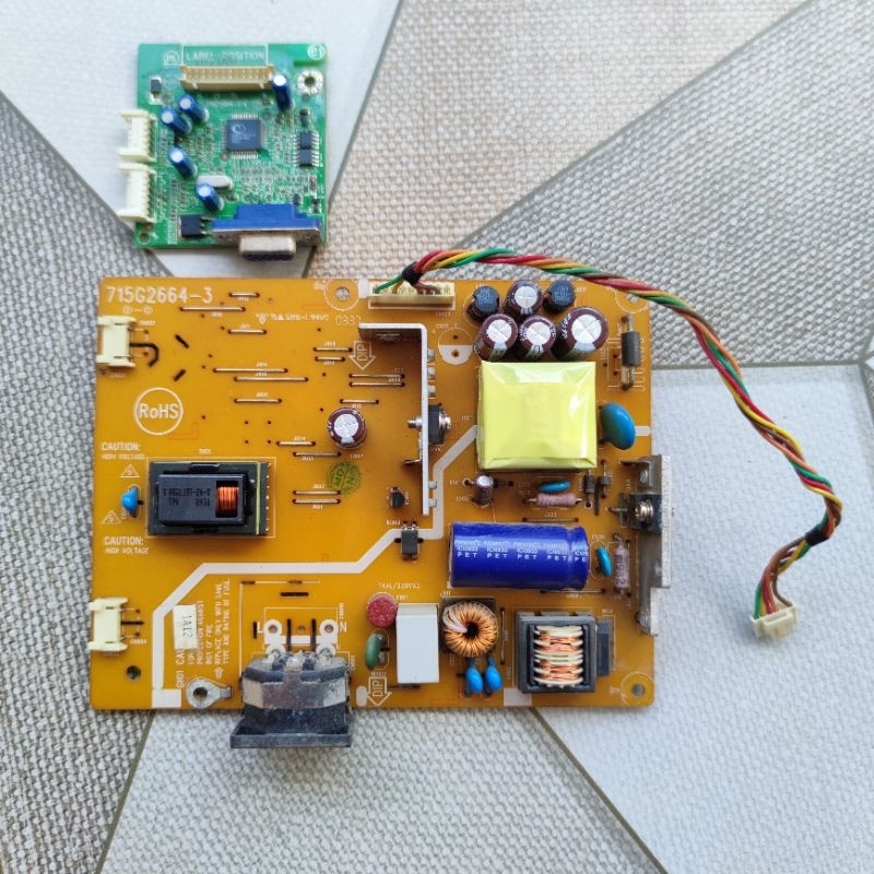 ตัวควบคุมแหล่งจ่ายไฟและจอภาพโมดูล mb DELL S1709WC