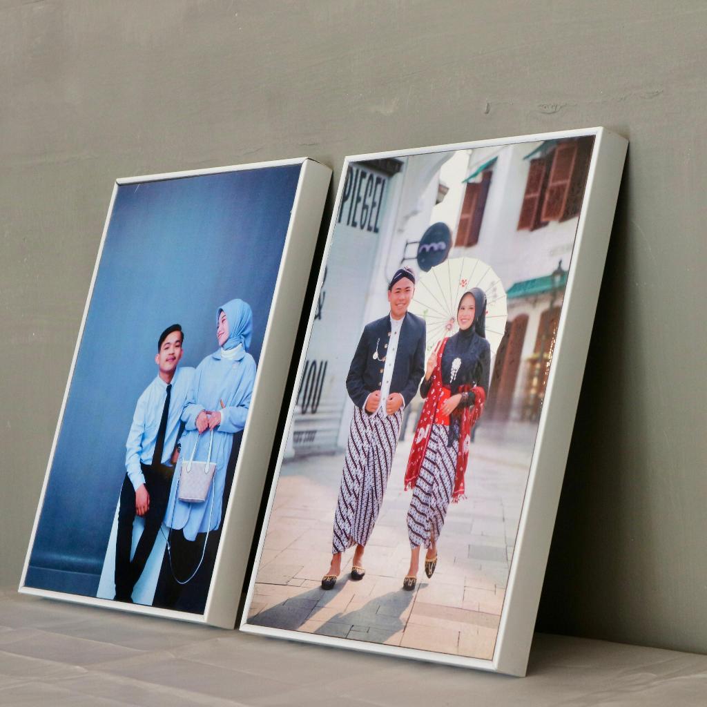 PHOTO PRINTING + FIBER BLOCK FRAME SIZE 8RP (20X30cm) ANTI-FADING และ FADE LAMINATION