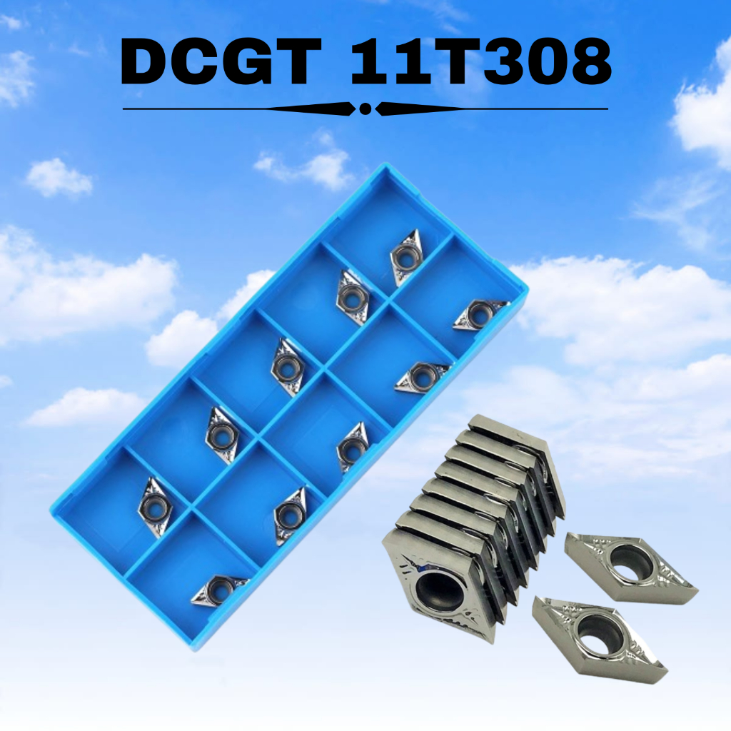 ใส่อลูมิเนียม DCGT 11T308 AK H01 เครื่องกลึงอลูมิเนียมใส่ DCGT11