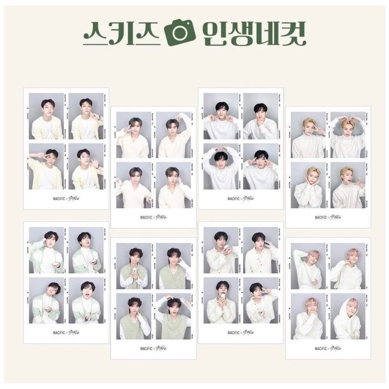 NACIFIC STRAY KIDS STUDIO PHOTOBOX 8 PHOTOS TAKE ALL 4 ตัด NACIFIC BANGCHAN LEE KNOWN HAN FRAY SEUNG