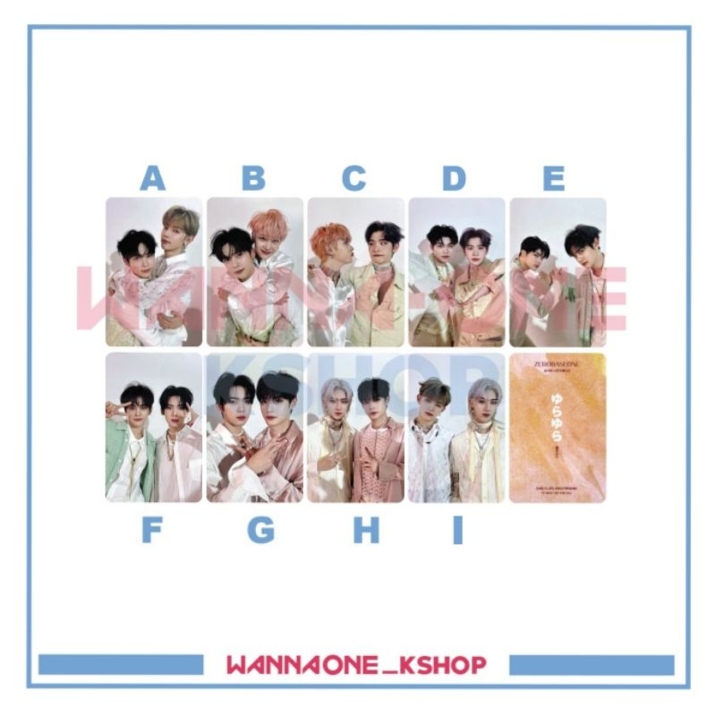 Photocard ZB1 YURA YURA Unit Zerobaseone อัลบั้มญี่ปุ่น