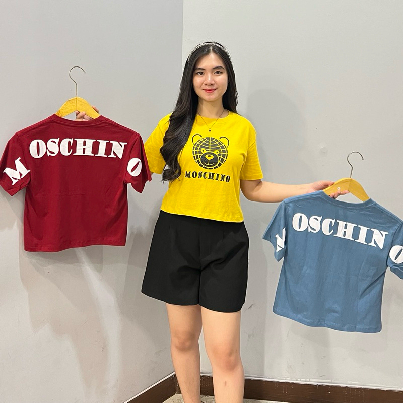 เสื้อยืดผู้หญิง 3PCS 100RB 888 - 44 || เสื้อยืดผ้าฝ้าย CROP COMBED สําหรับผู้หญิง || เสื้อครอป POLOS