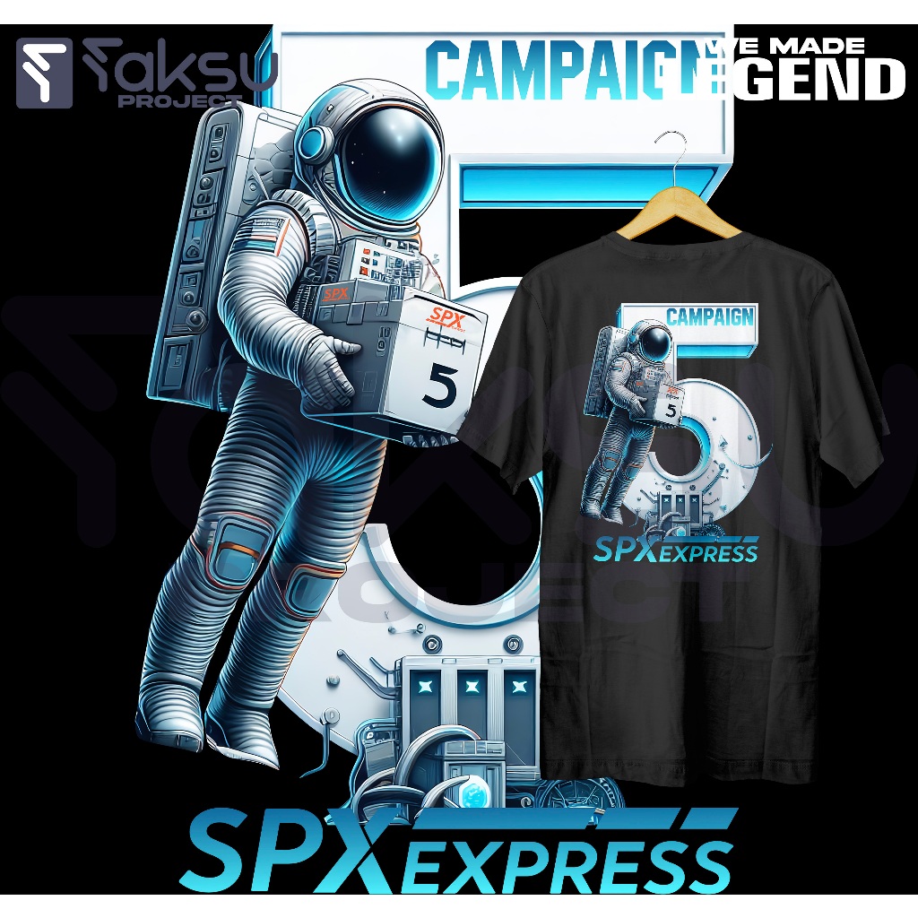 เสื้อยืด ลายแคมเปญ 5.5 Design 2 spx express campaign 5.5 spx express campain 5.5 spx express kampain 5.5