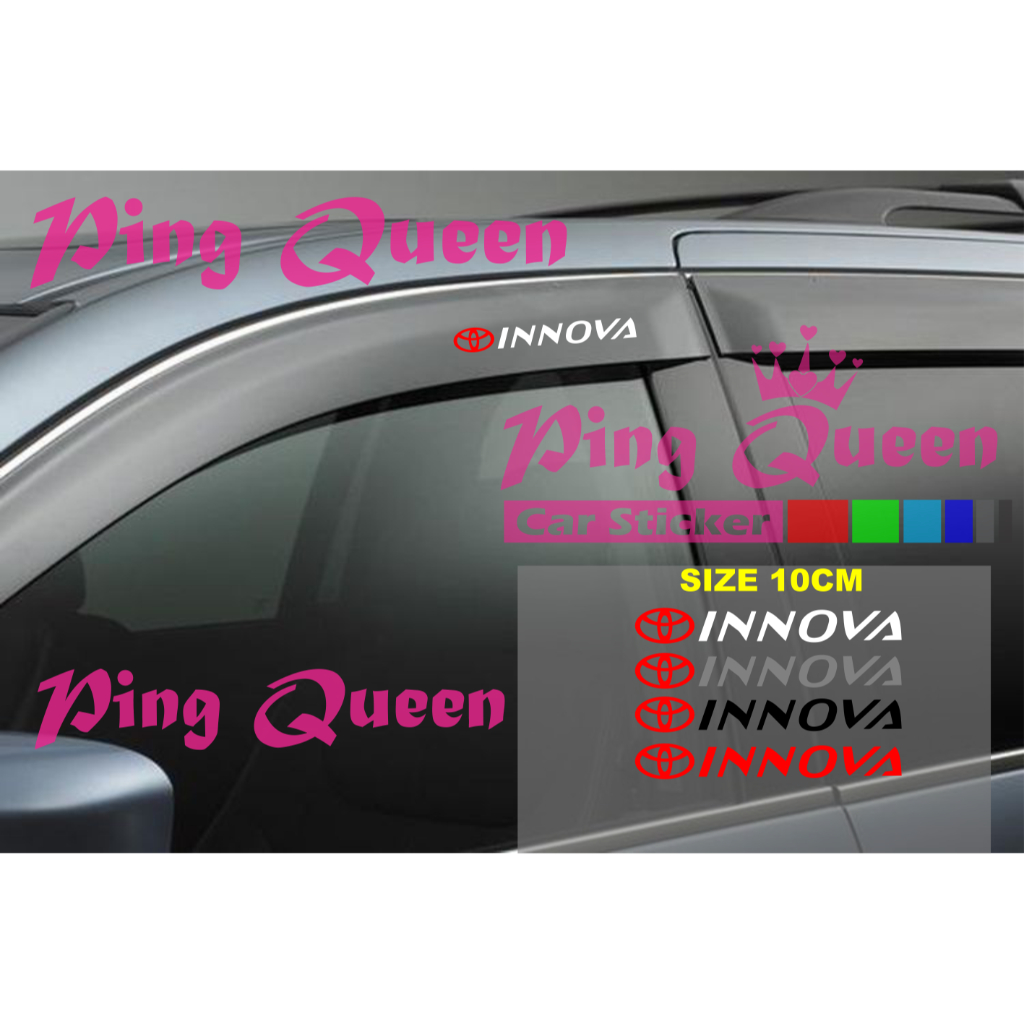 รถ WIPER Gutter STICKER INNOVA รถ Gutter WIPER สติ๊กเกอร์ TOYOTA INNOVA