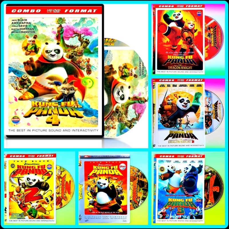 ใหม่ล่าสุด KUNG FU PANDA FILM CASSETTE - SILAT CARTOON FILM KUNGFU PANDA 4 แผ่น - KUNGFU PANDA CARTO