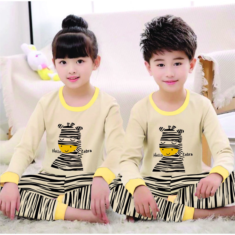 Hi.kids 789 ม้าลาย LONG SLEEVE CHILDRENS SLEEVE AGE 2-10 YEARS / BOYS SLEEVE / GIRLS SLEEVE SET / BO
