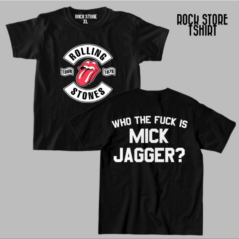 เสื้อยืด พิมพ์ลาย Mick Jagger หินกลิ้ง
