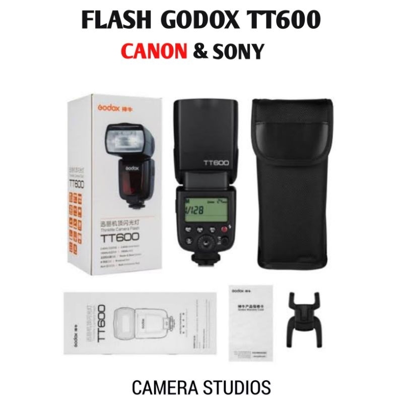 Flash GODOX TT600 สําหรับ SONY CANON NIKON FUJIFILM ใหม ่