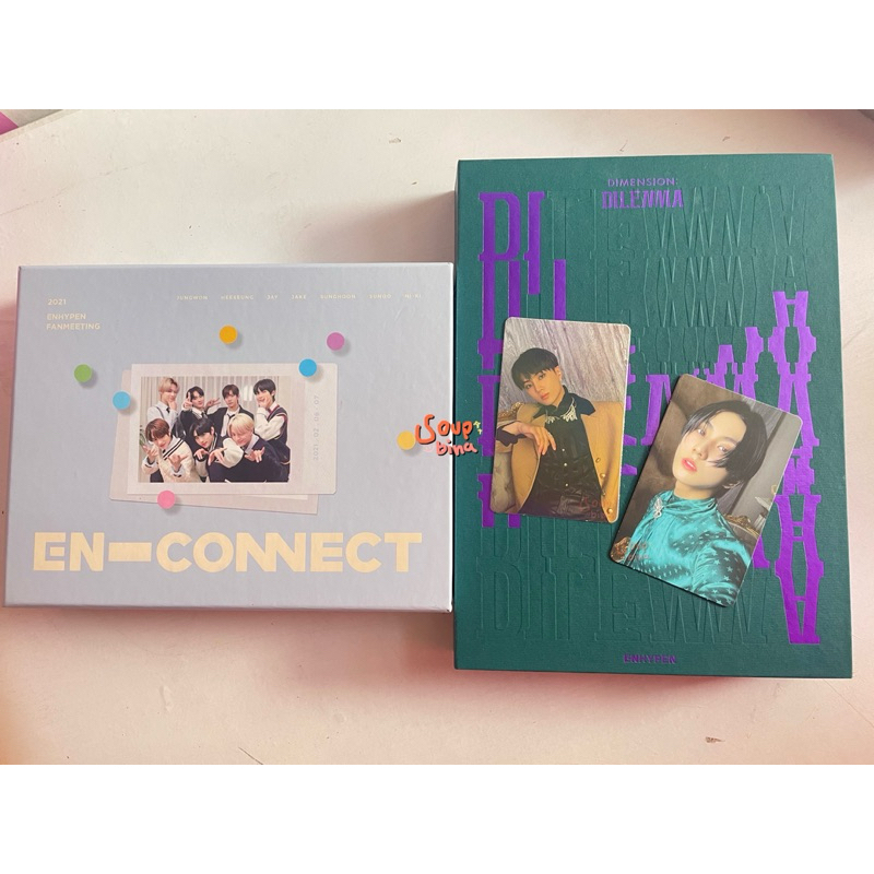 Ehypen DVD ที่เชื่อมต่อกัน 1st Fanmeet Album Dimension: Dilemma Fullset Unpeng เข้าชิ้น jungwon jay