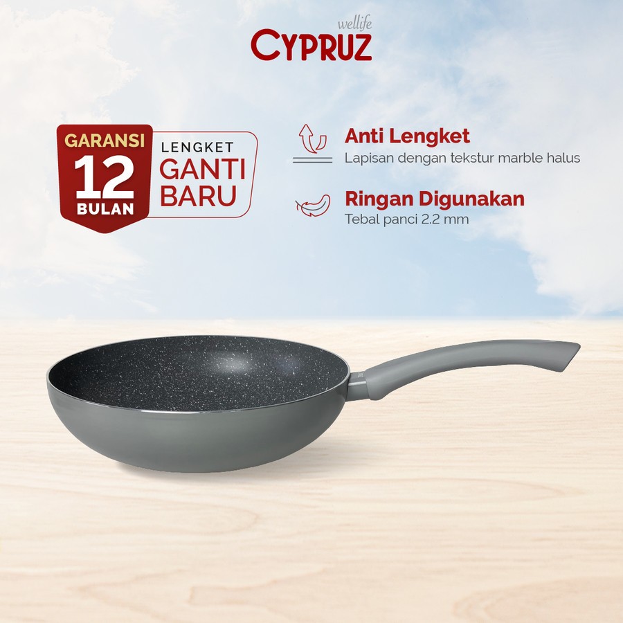 CYPRUZ FRY PAN FEATHER LIGHT 18CM / 20CM / 22CM / 24CM