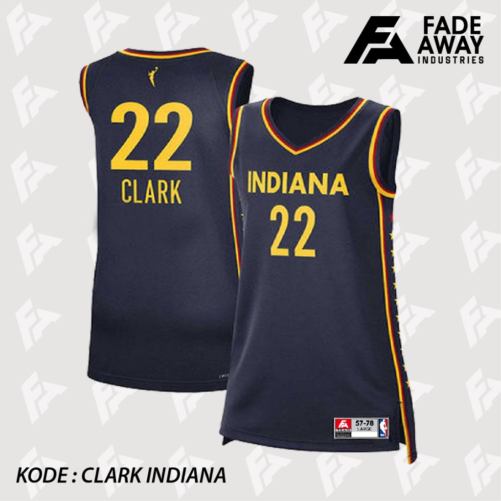 WNBA CITLIN CLARK 22 INDIANA BASKETBALL JERSEY