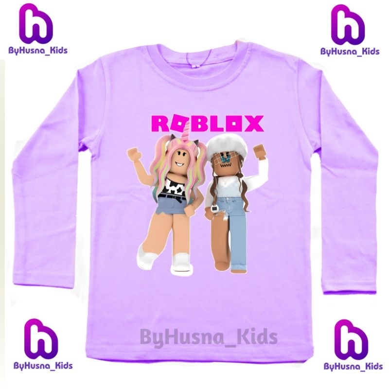 Roblox เสื้อยืดแขนยาว พิมพ์ลายตัวอักษร ROBLOX สําหรับเด็กวัยหัดเดิน UNISEX