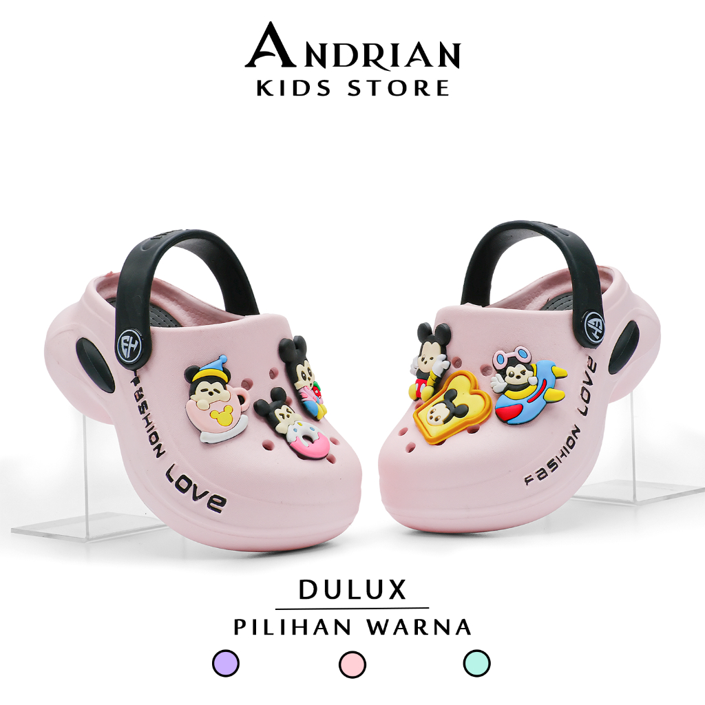 Andrian - รองเท้าแตะใหม่สําหรับเด็กผู้หญิงรองเท้าแตะรุ่น baim ตัวอักษร MM Mouse Dx CQ Eh-17