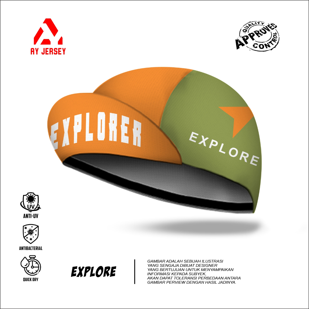 CYCLING CAP EXPLORE (หมวกจระเข้)