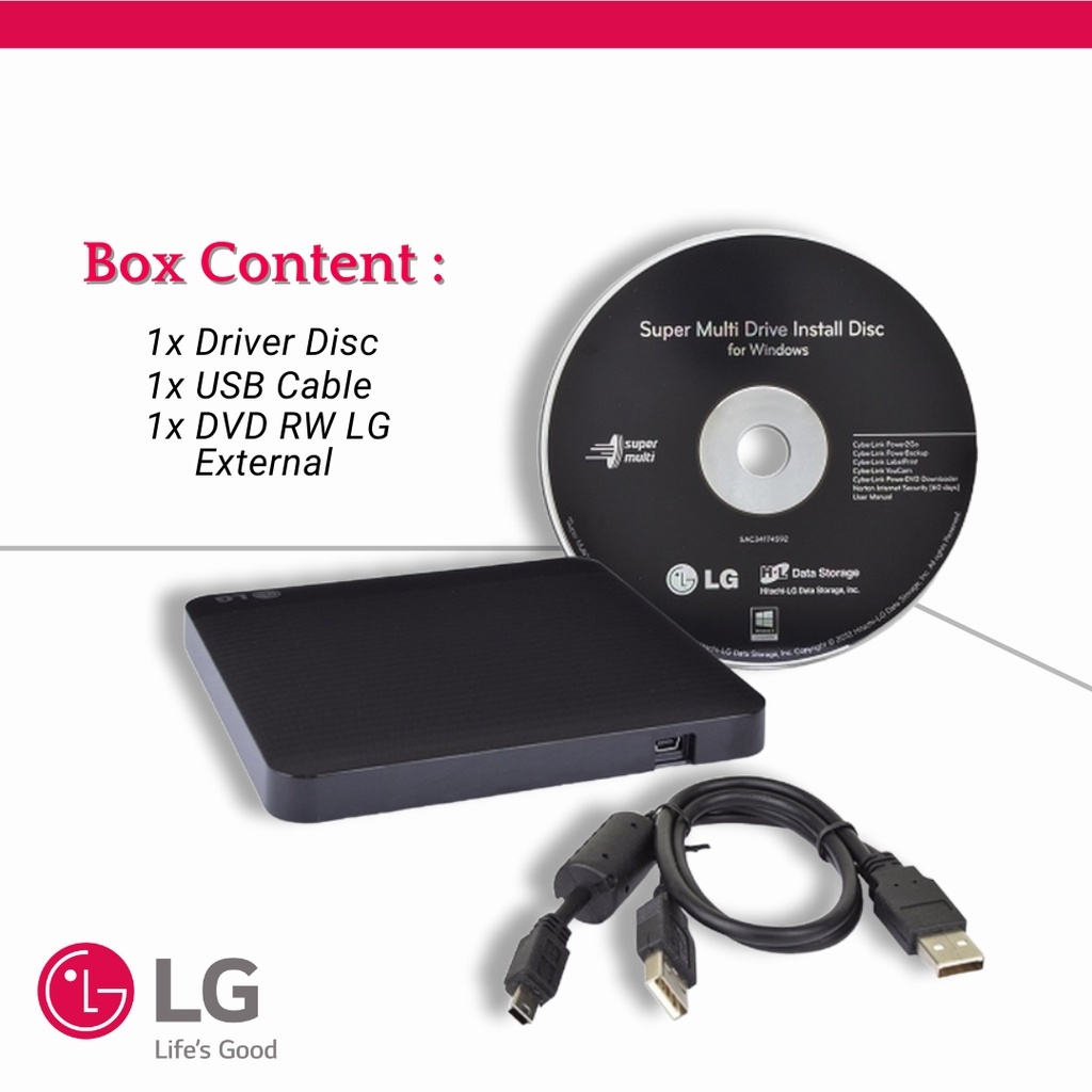 LG External DVD (DVD-RW) Slim