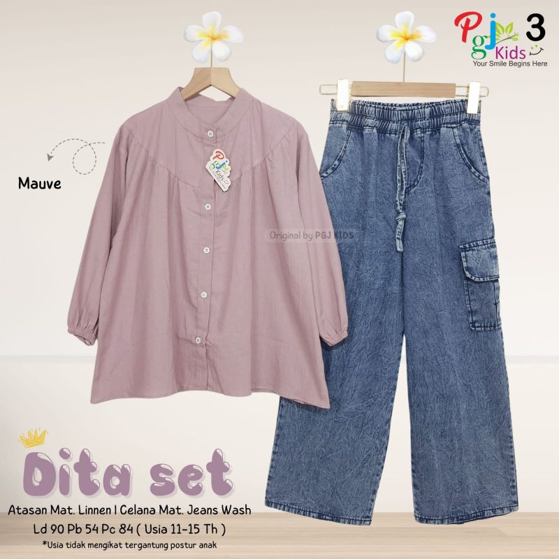 Nania RAMI LINEN MATT JEANS SET / QUINA / SHESHI