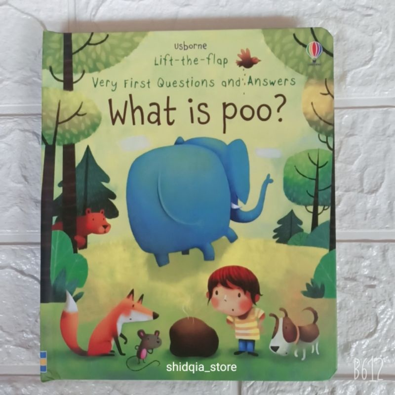 LIFT THE FLAP VERY FIRST คําถามและคําตอบ What is pooo? หนังสือการศึกษาเด็ก หนังสือฮาร์ดบุ๊ค บอร์ดบุ๊