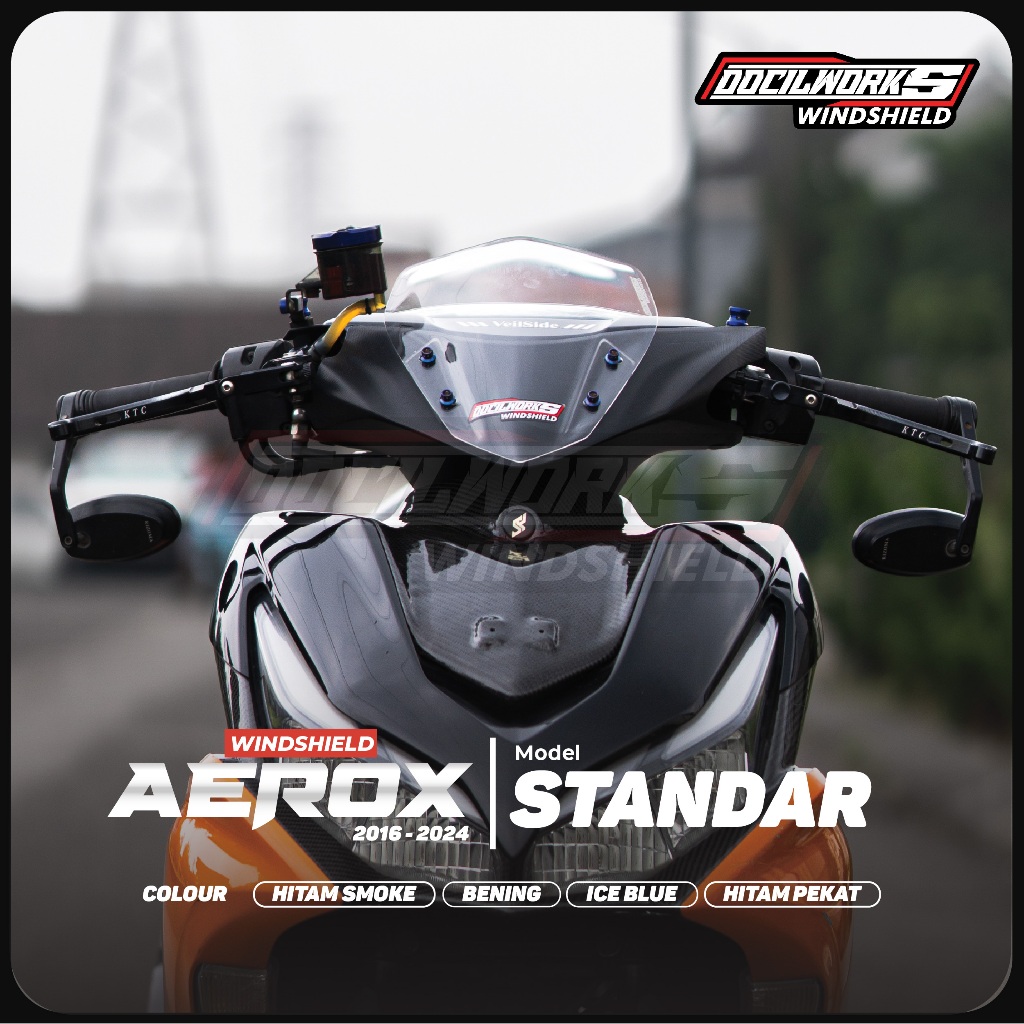 Doclickas - Aerox New Old Clear Standard Windshield Visor