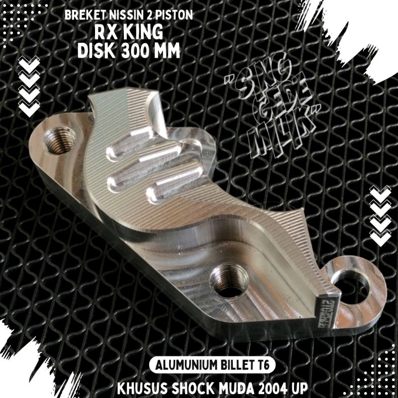 NISSIN 2 PISTON 2P CALIPER BRECKET PNP RX KING DISK 300 NISSIN 2P CALIPER BRACKET
