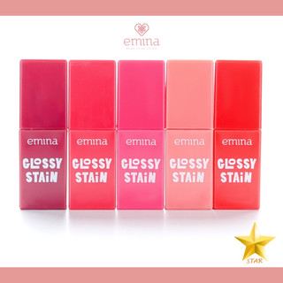 AS Emina Glossy Stain Lip Tint Liptint Gloss 3 Gr