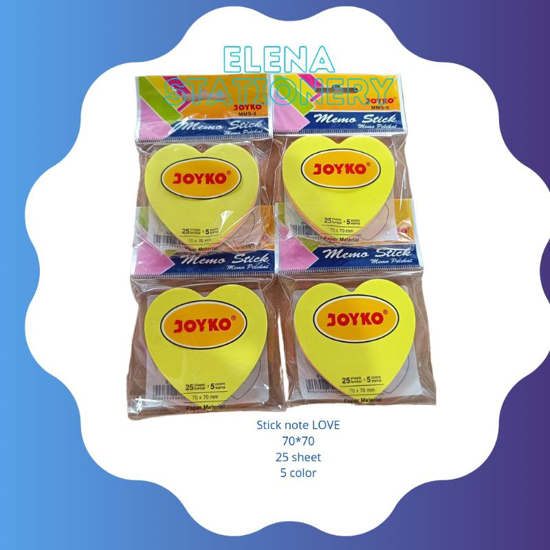 Stick note love/memo stick love joyko/stick note