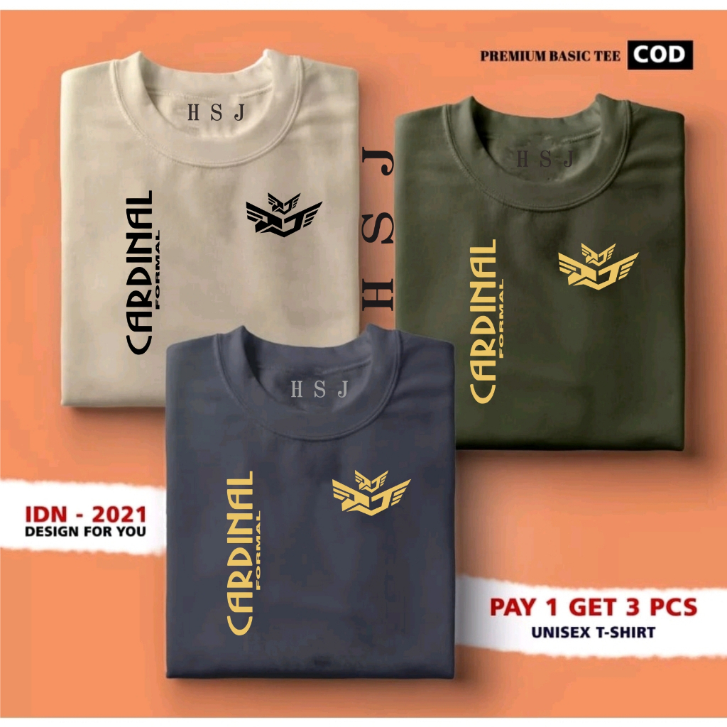 ซื้อ 1 หรือ 3 ชิ้น HARAPAN STORE JAYA - เสื้อยืด Distro - Distro เสื้อยืดผ้าฝ้าย 100% Combed 24S - เ