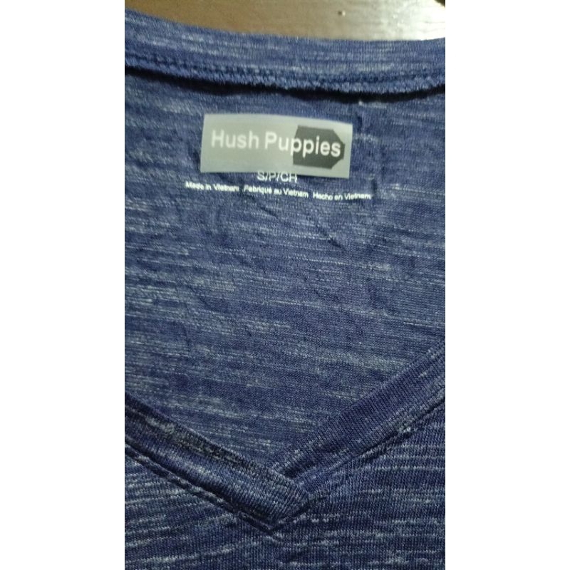 HUSH PUPPIES เสื ้ อยืดแขนยาว PUTIH Hush Puppy Original พร ้ อมสีขาวและสีน ้ ําเงิน