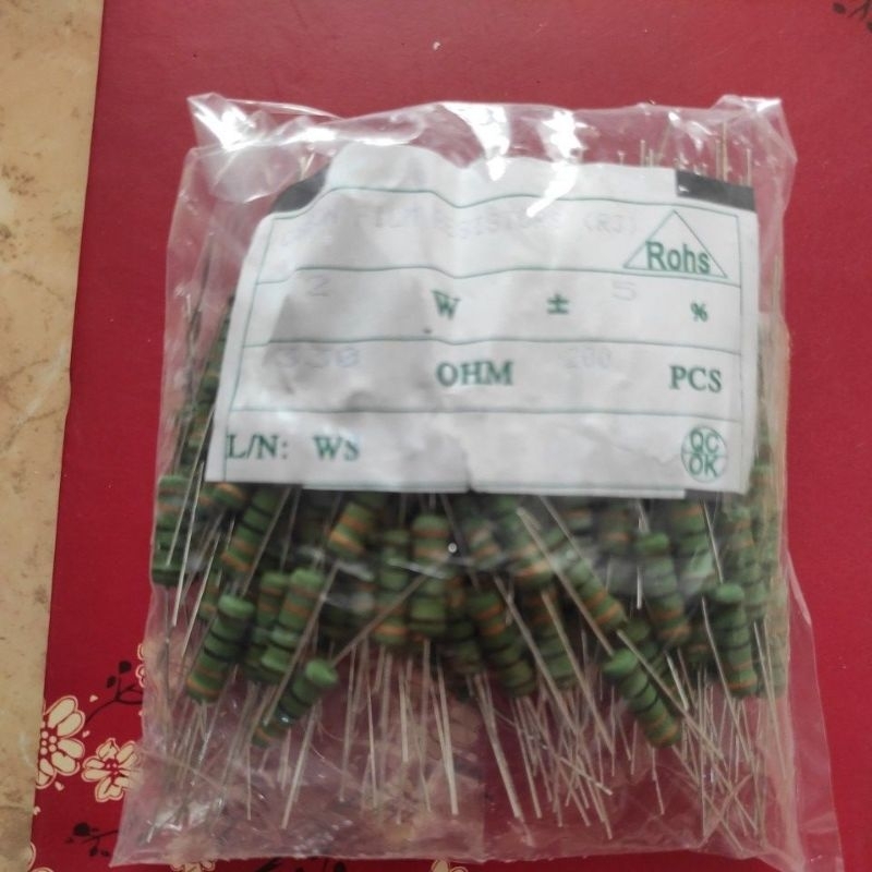 ตัวต้านทาน 200 ชิ้น 2 วัตต์ 330R R 2w 330 โอห์ม