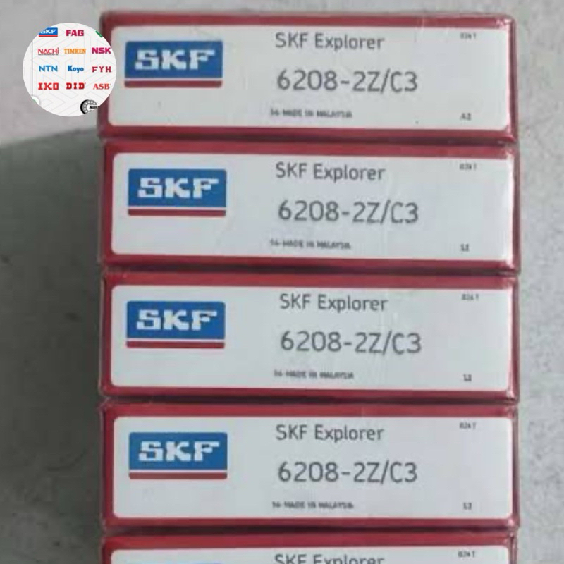 แบริ่ง 6208 ZZ C3 SKF ORIGINAL