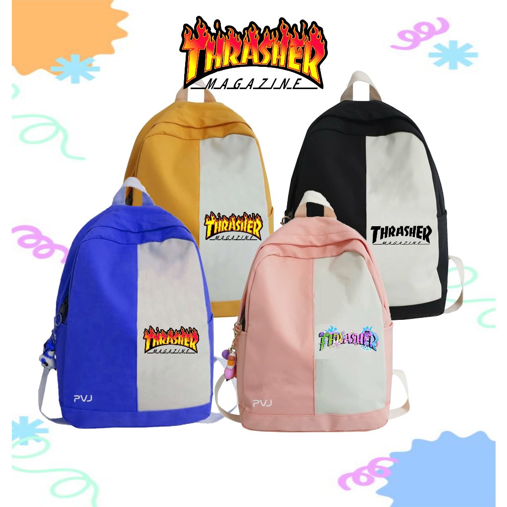 Thrasher Backpack for Boys Girls Unisex Elementary School Middle School