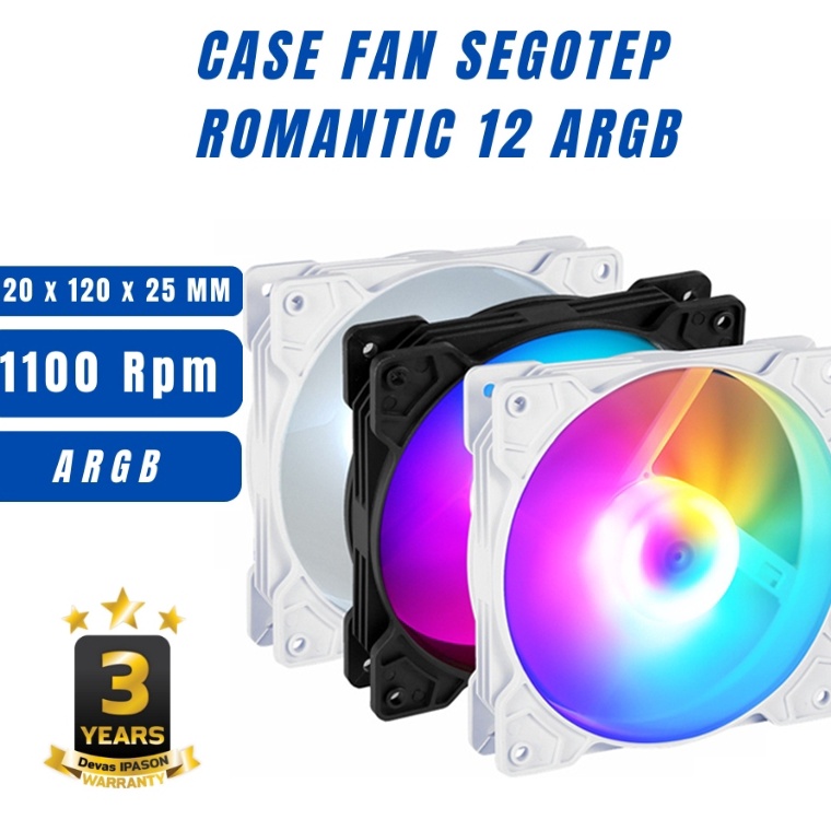 ราคาที ่ ดีที ่ สุด! Pc Cooler Fan casing 12mm Fan casing RGB CPU Fan Cooling Processor 12cm Single RGB Fan Case