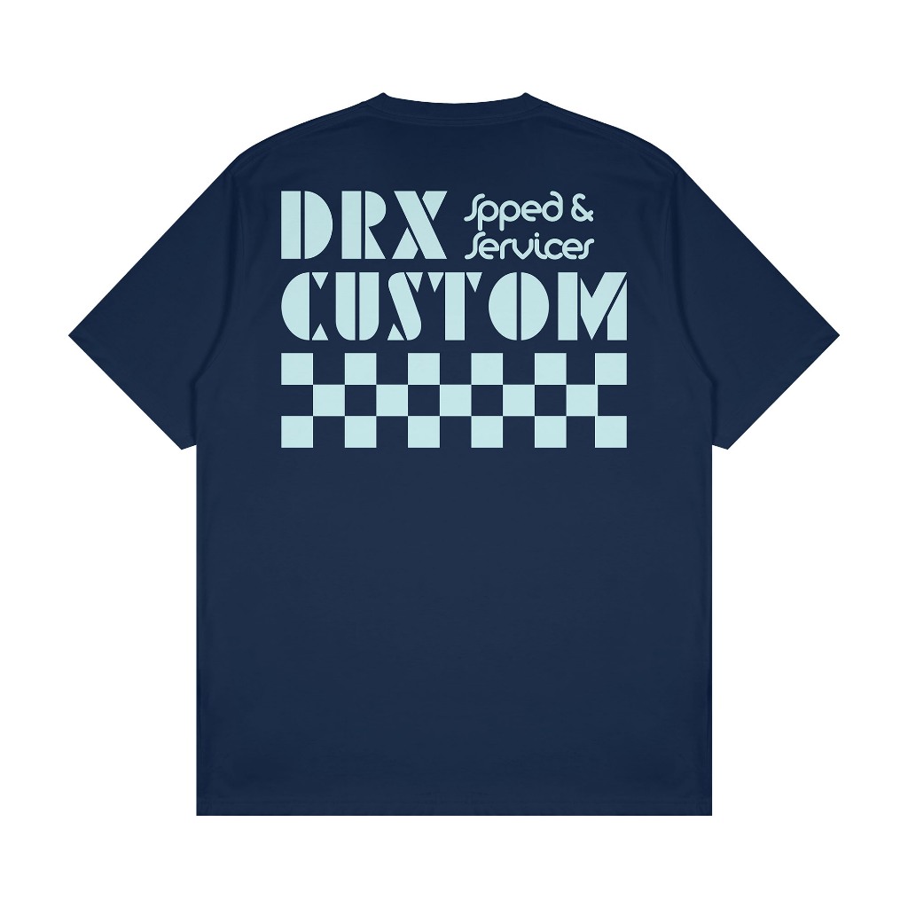 Drx- Navy Regular T-Shirt Trek Kaos Distro