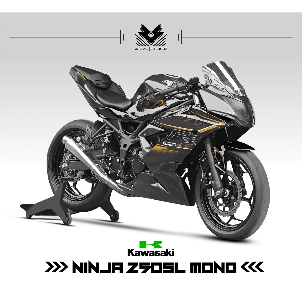 Striping NINJA 250SL MONO MOTIF 5/ไม้/NINJA250RR MONO/250/RR MONO/250SL/250RR MONO/DECAL/SEMIFULL/ST