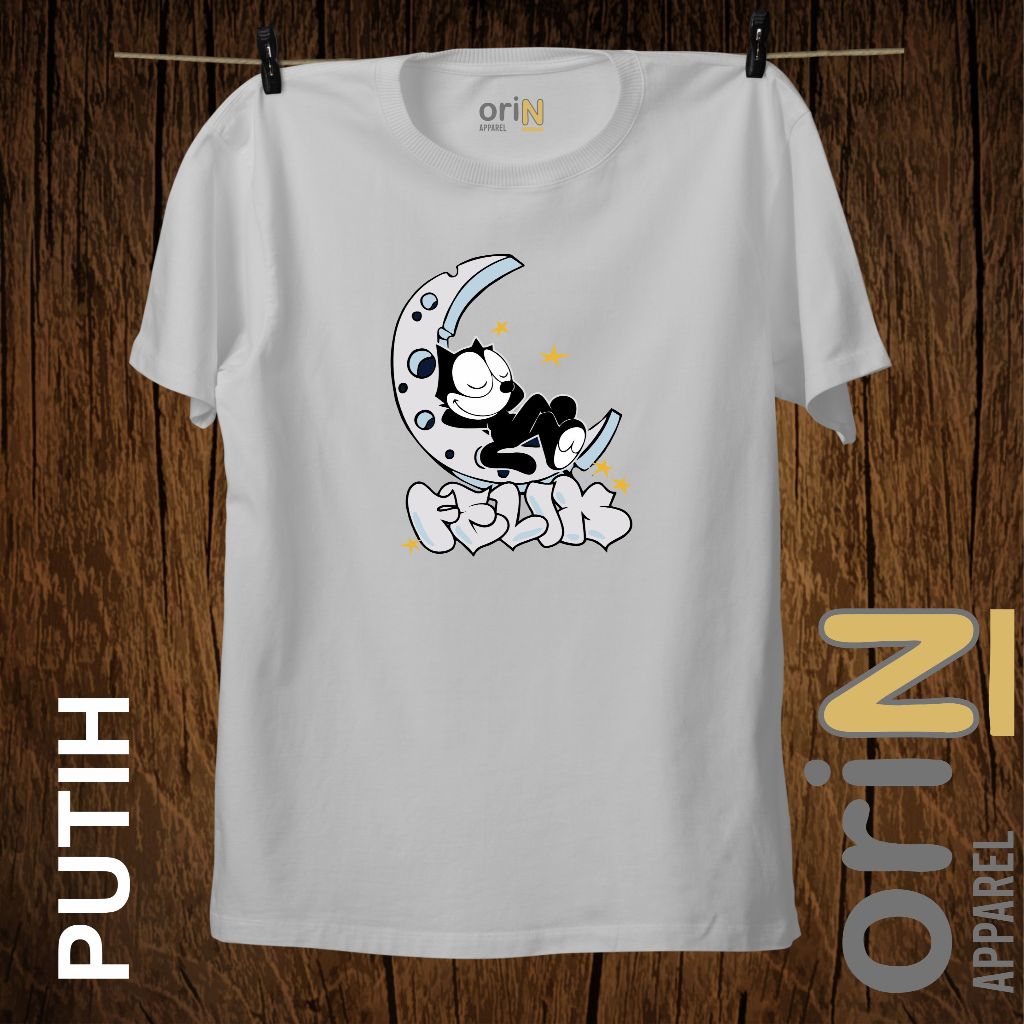 เสื้อยืด Felix The Cat Distro cotton combed 30s