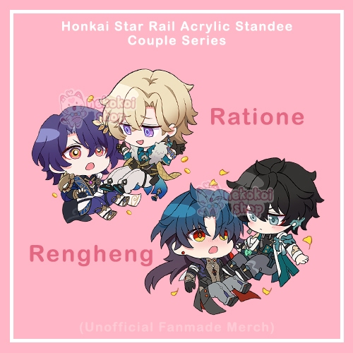 Honkai Star Rail อะคริลิค Charm พวงกุญแจ Standee คู่ [unofficial merch]