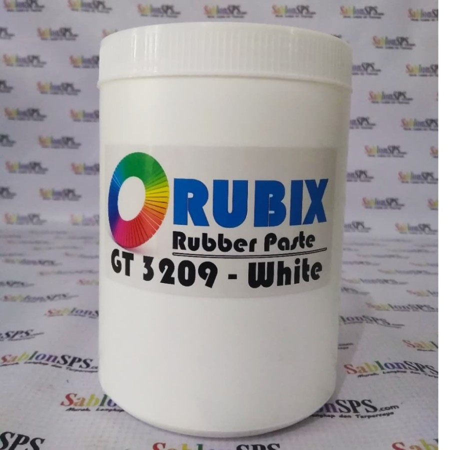 RUBIX GT 3209 WHITE GLOSSY RUBBER SCREEN PRINTING INK 1KG