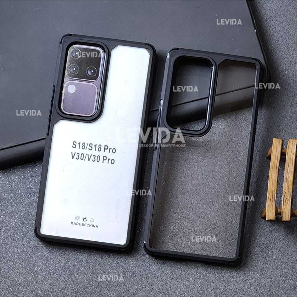 Vivo V30 Vivo V30 Pro Case Crystal Transparent / Case Hybrid กันกระแทก Clear Vivo V30 Vivo V30 Pro