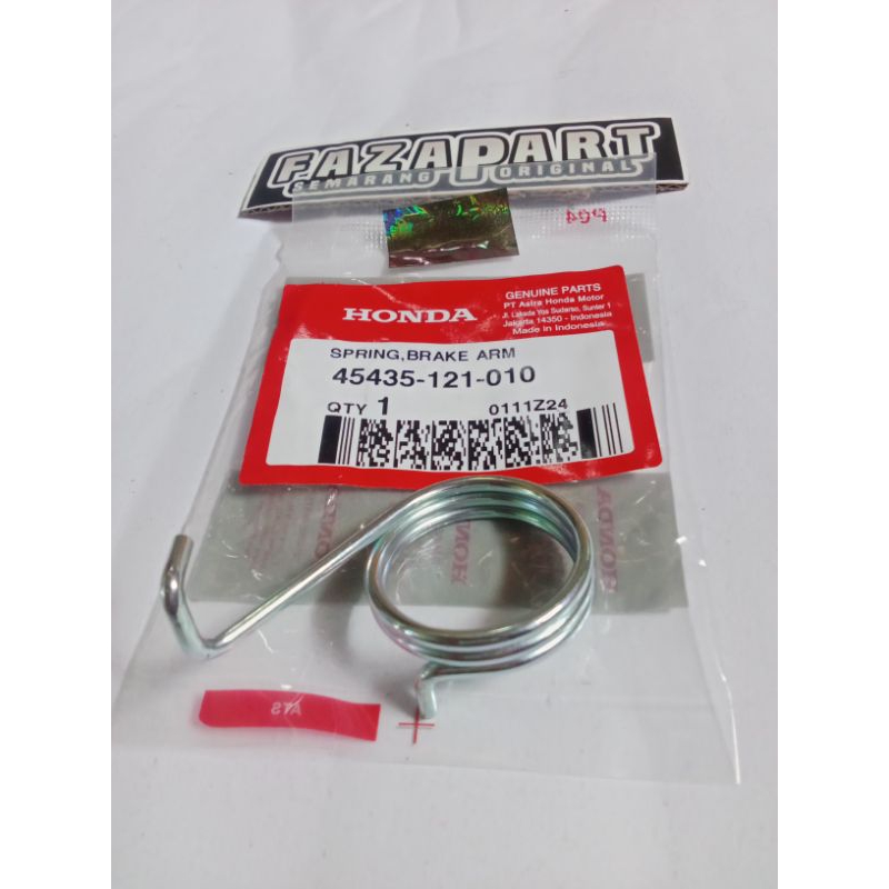 สปริงเบรกแขนเบรกสูง SPRING HONDA PRIMA GRAND SUPRA KIRANA KHARISMA AMM 45435-121-010